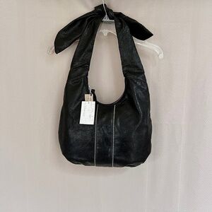 PH8 Parker Adjustable Strap Perf Hobo Bag Black NWT
